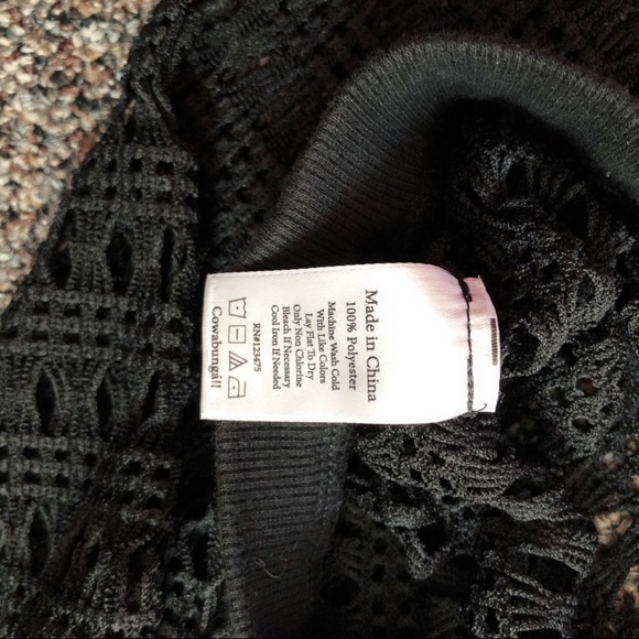 VIVA VENA Crochet Semi-Sheer Mesh Top - Picture 3 of 8